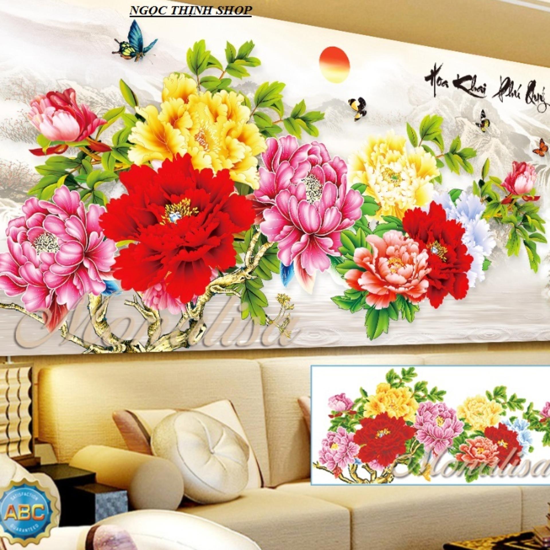 Tranh đính Đá Hoa Mẫu Đơn