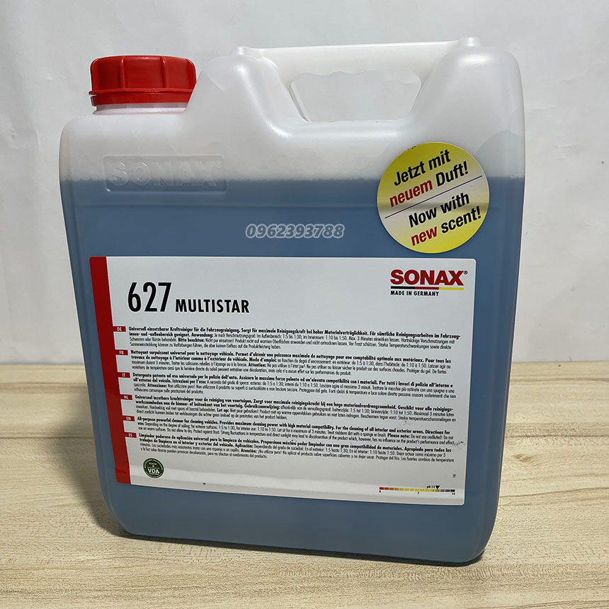 Dung dịch tẩy rửa ôtô đa năng Sonax MultiStar 627 (nội thất, ngoại thất, khoang máy, bánh xe, mâm lazang)