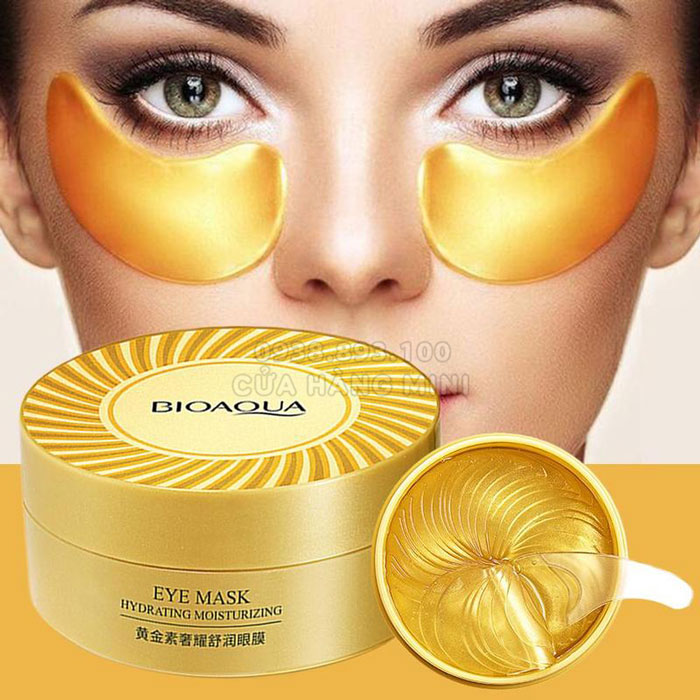 [HCM]【CHÍNH HÃNG】 Combo 60 Miếng Mặt Nạ Mắt Bioaqua Phân Tử Vàng 24K (Màu Vàng Kim)