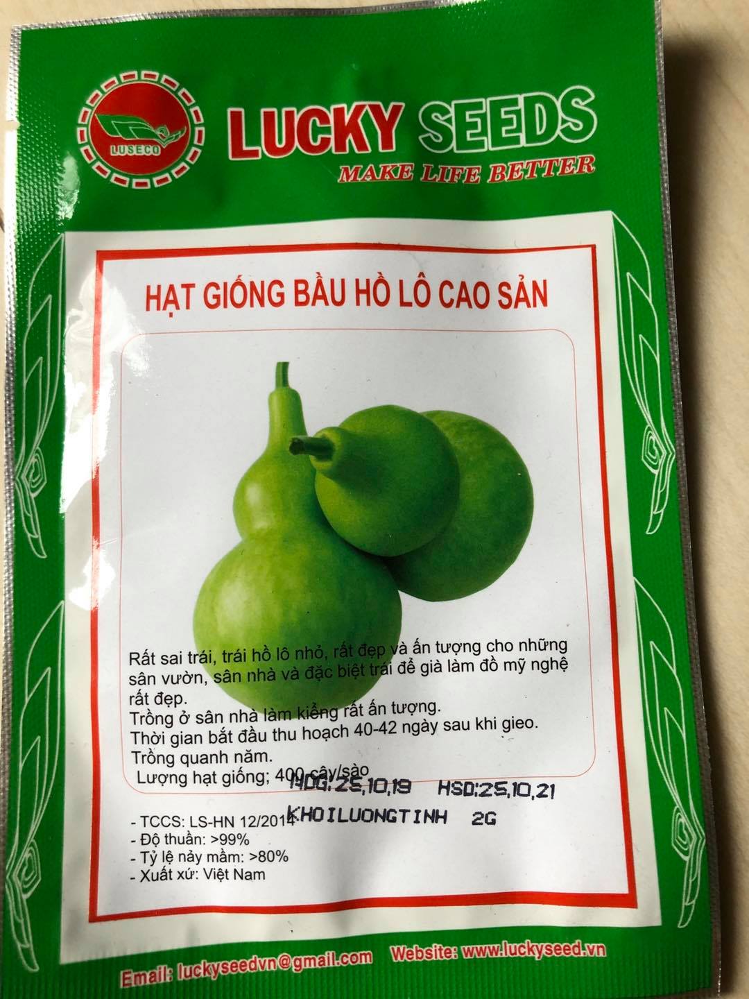 Hạt giống bầu hồ lô F1