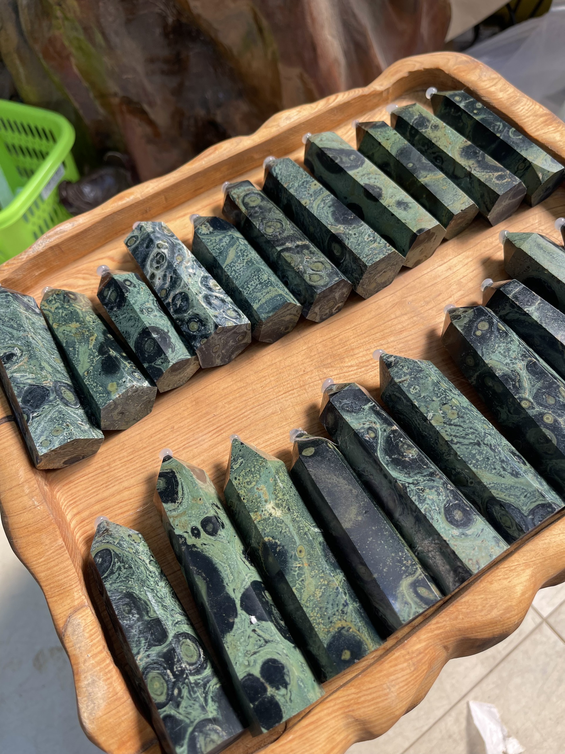 Kambaba jasper point – trụ đá kambaba jasper | trụ đá thanh tẩy, tarot, sưu tầm | cada decor