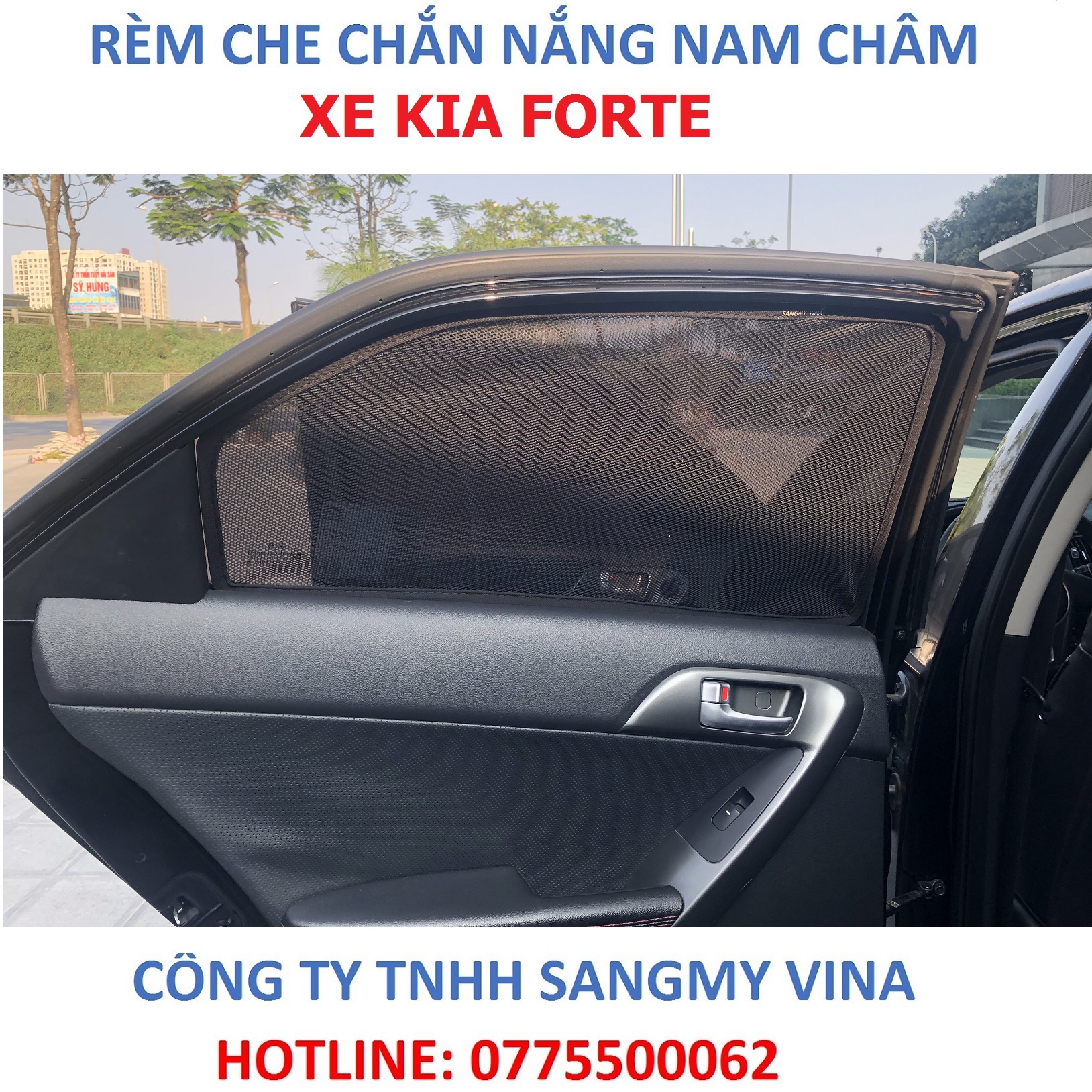 RÈM CHE CHẮN NẮNG NAM CHÂM XE KIA FORTE