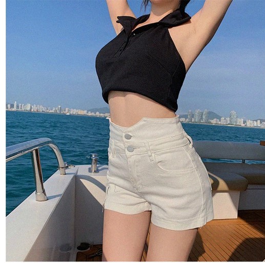 Áo thun sát nách, cổ trụ nữ thời trang