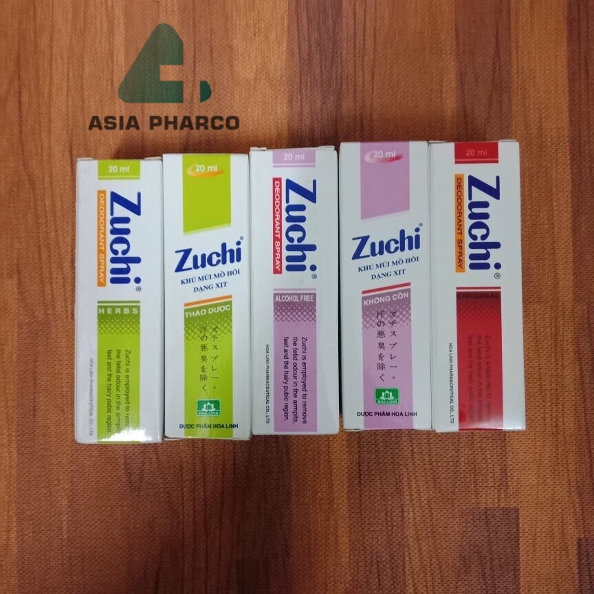 Xịt khử mùi mồ hôi zuchi thảo dược 20ml/chai
