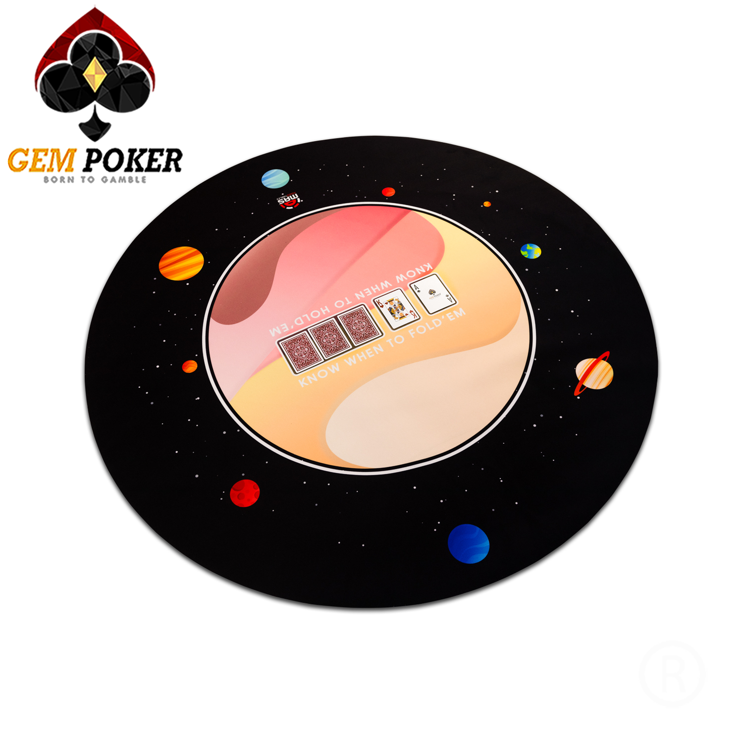 THẢM TRÒN POKER TEXAS GEM GALAXY CAO CẤP