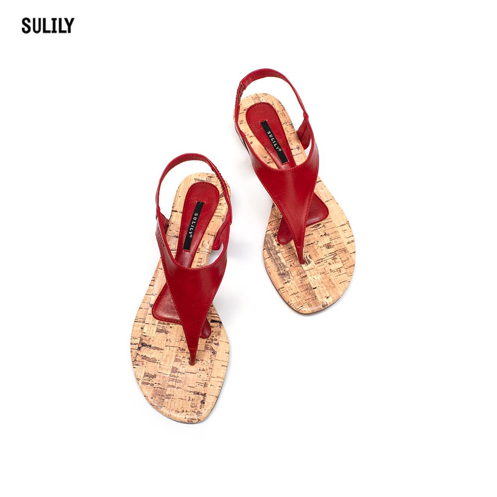 Giày Sandal Xỏ Ngón Quai Thun Sulily