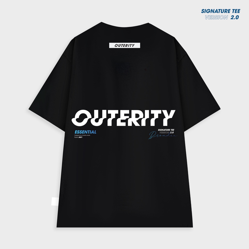 Áo thun Outerity Signature Đen ver2.0 - ORP138