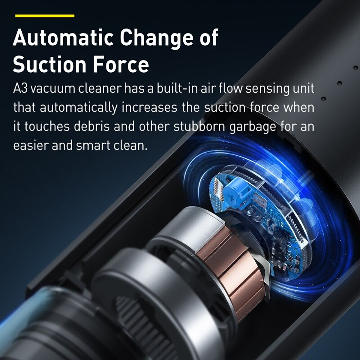 Máy hút bụi Baseus cầm tay A3 Lite Car Vacuum Cleaner (15000pa, 135W, Vacuum Portable Cleaner)