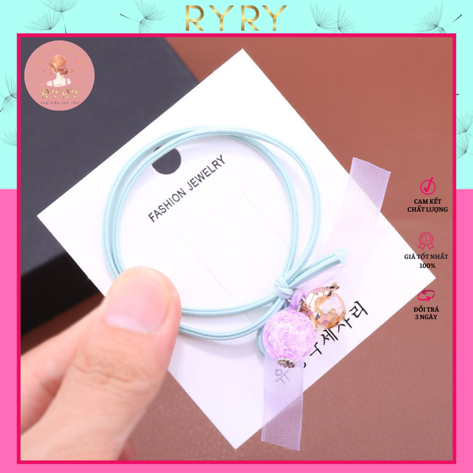 Dây Cột Tóc Nữ Ngọc Pha Lê Xinh Xắn