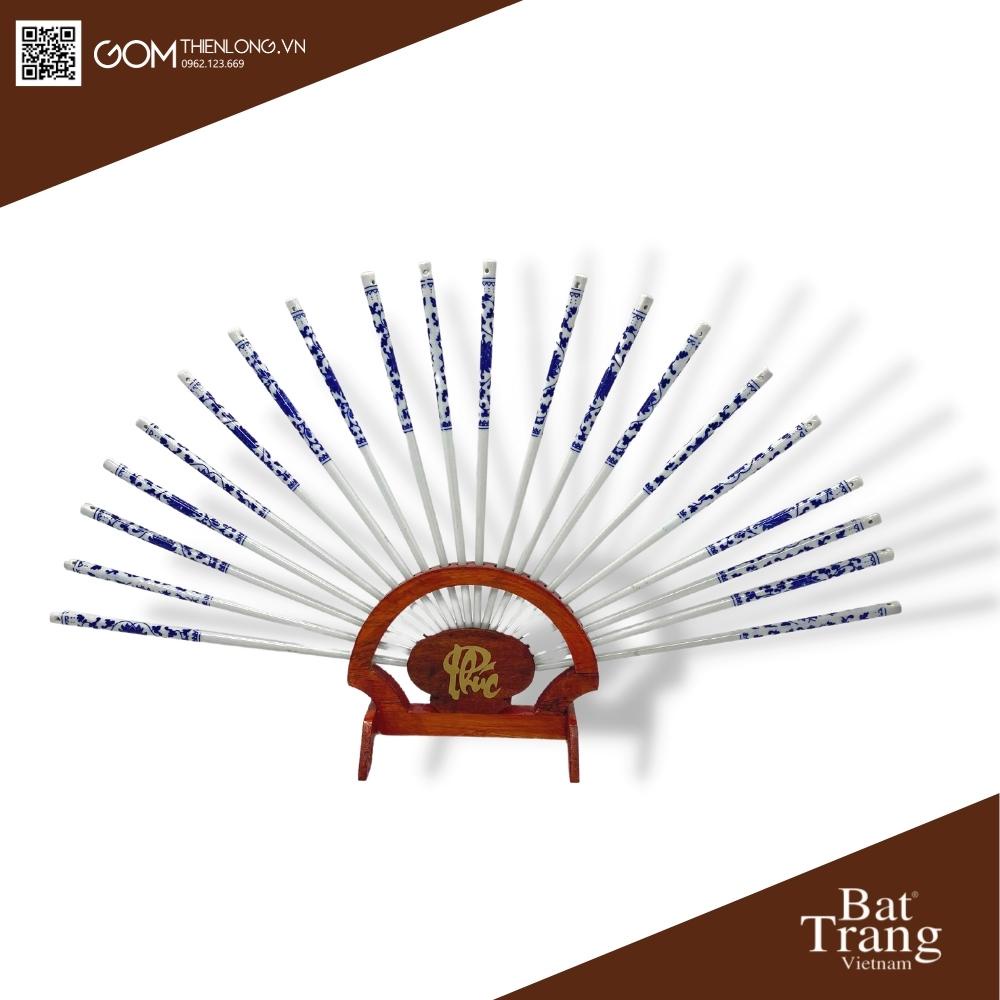 Bộ đũa thờ sứ cao cấp | đồ thờ bát tràng chính hãng | gốm thiên long