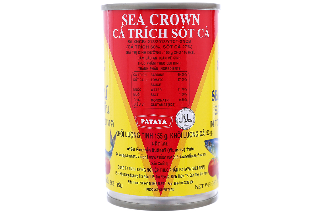 1 lốc (10 hộp) Cá trích sốt cà Sea Crown hộp 155g