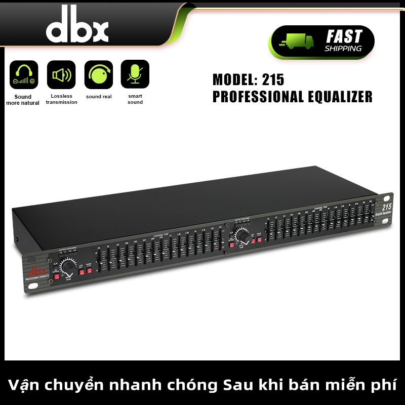 [ Hàng Cao Cấp ] Lọc Xì Âm Thanh 215 EQ equalizer Cao Cấp -2 Kênh- 30 Cần Chỉnh, Cắt Tần Số Thừa Hiệ