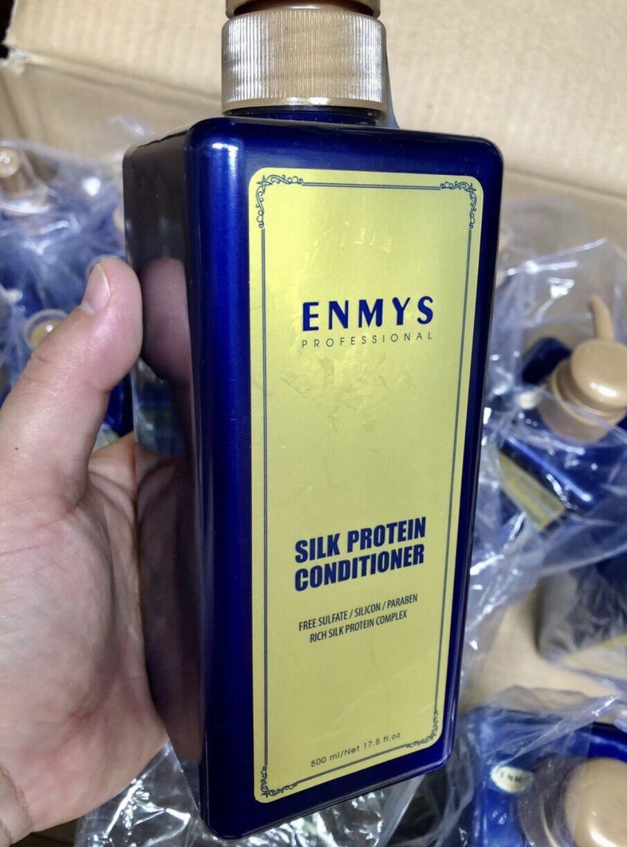 [Chỉ 7/3 Hoàn Tiền 15%][ Chính Hãng ] Bộ Dầu Gội - Dầu Xả Phục hồi tóc ENMYS Silk Protein (500ml-500ml)