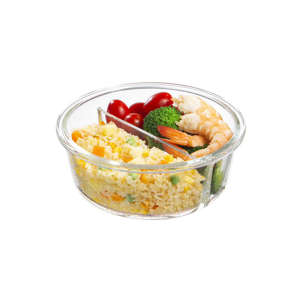 Hộp thuỷ tinh tròn Nikko 950 ml (2 ngăn)