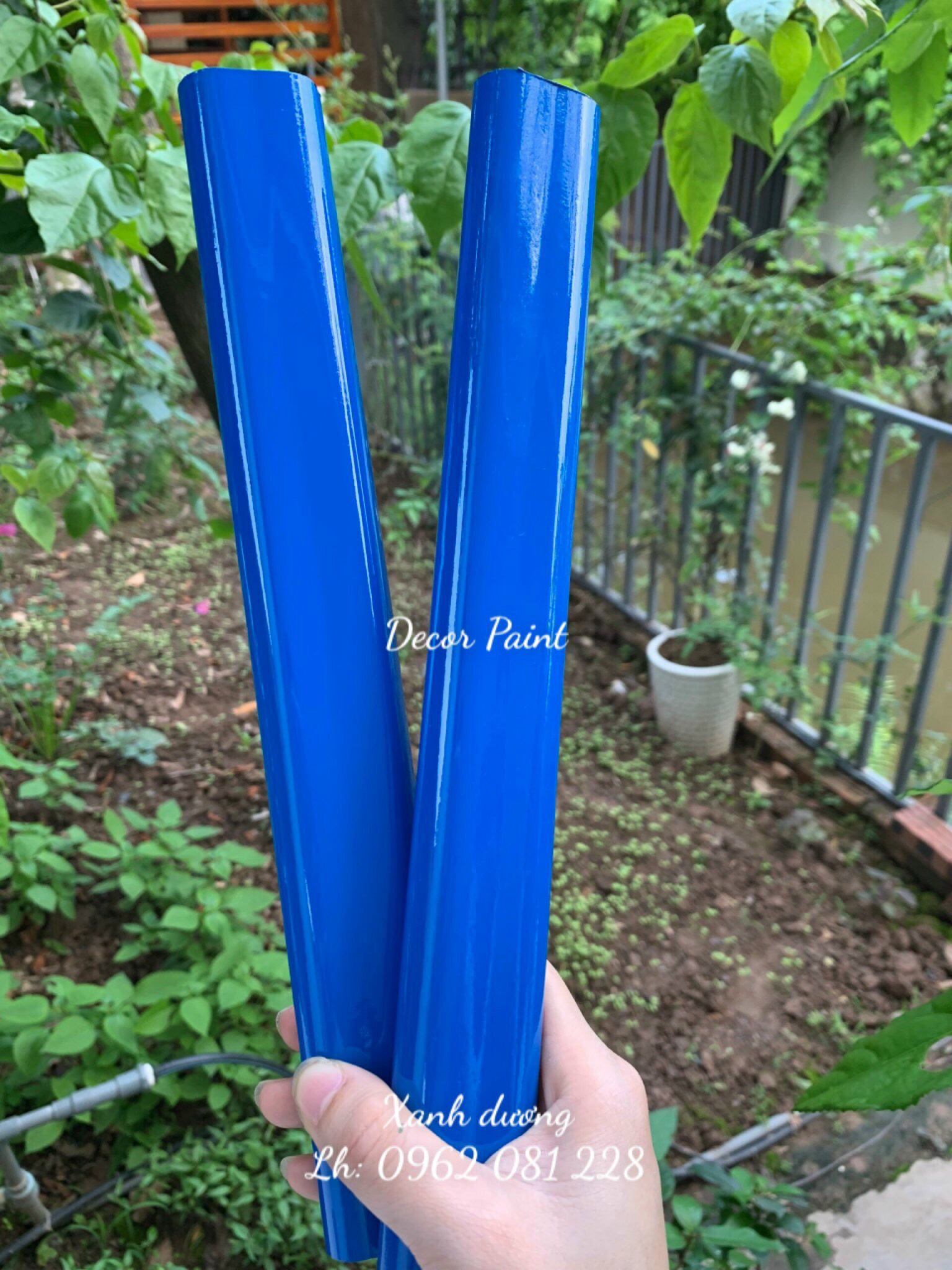 Sơn sắt mạ kẽm 15 in 1 màu xanh Decor Paint
