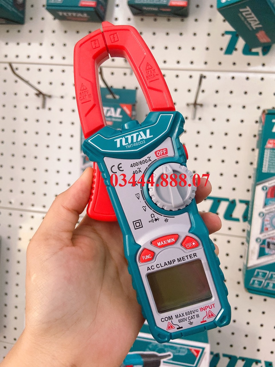 Kềm đo AC kỹ thuật số hiệu TOTAL TMT46003 (nâng cấp từ mã TMT46002)