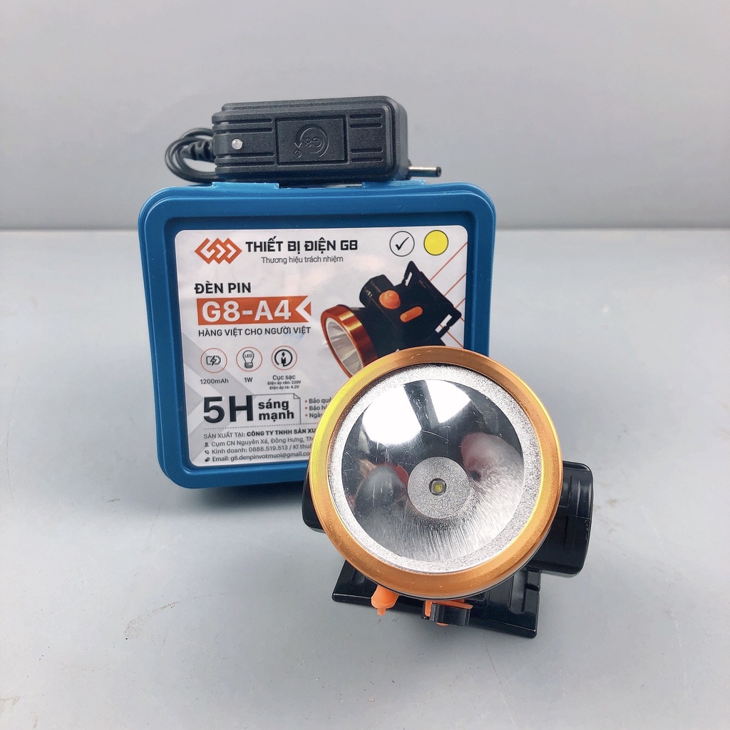 Đèn pin đội đầu  A4-G8 nhỏ gọn siêu sáng