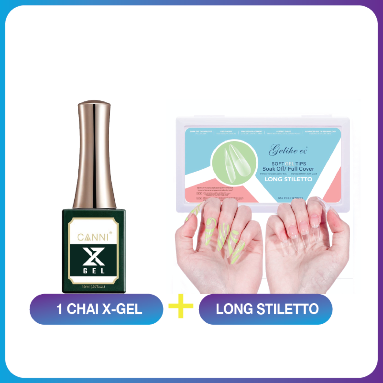 Combo CANNI XGEL (1 chai + 1 hộp)