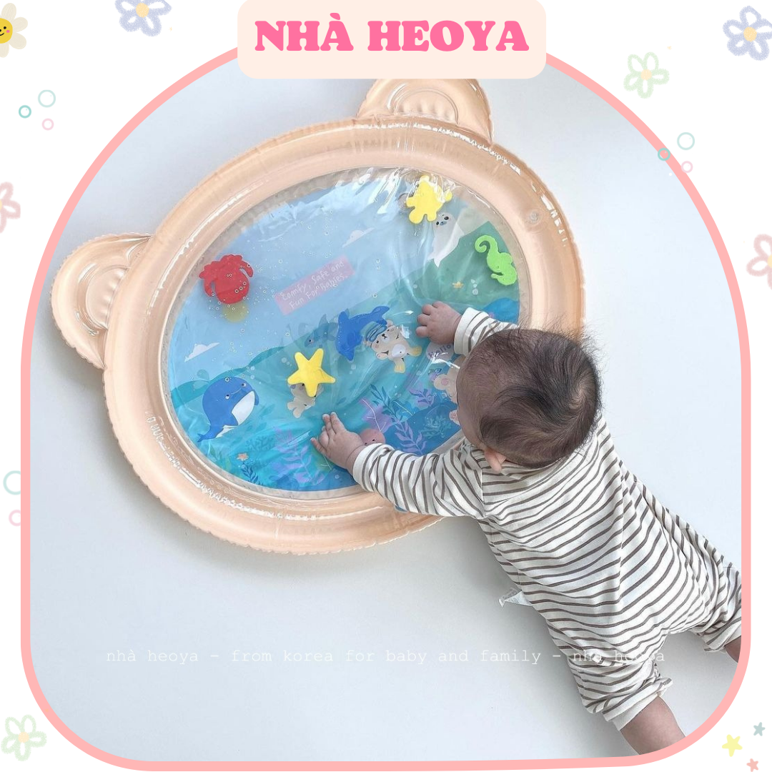 Thảm nước hình gấu naib hàn quốc cho bé