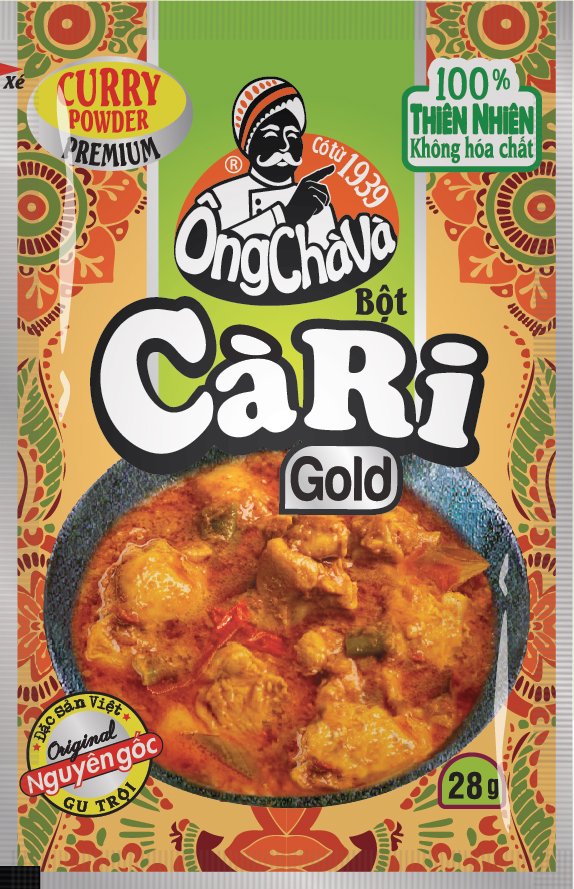Bột cà ri Gold Ông Chà Và 28g  - (Bột Cari)