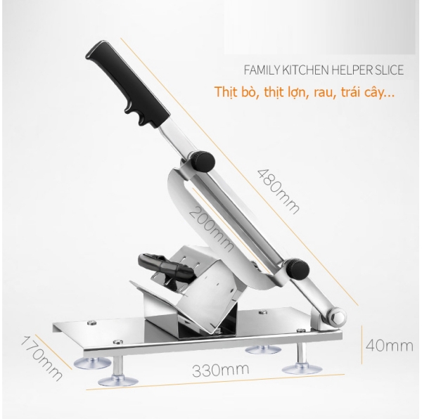 ShopHanrui - Máy Cắt Thịt SLICE & STEAK Chống Trượt Germany