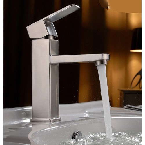 Vòi chậu rửa mặt nóng lạnh inox 304 - lavabo nóng lạnh 304