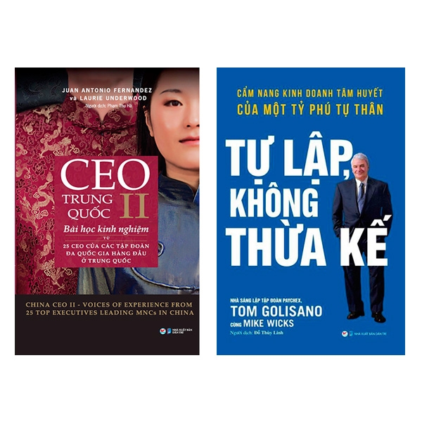 Fahasa - bộ sách ceo trung quốc ii + tự lập không thừ kế - cẩm nang kinh doanh tâm huyết của một tỷ phú tự thân