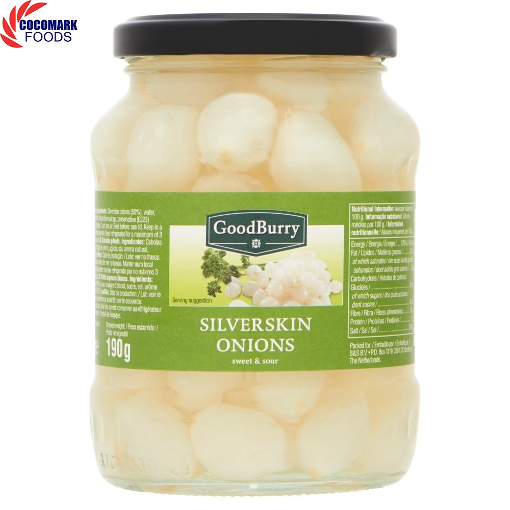 Củ Hành Ngâm GoodBurry Silverskin Onion 320g