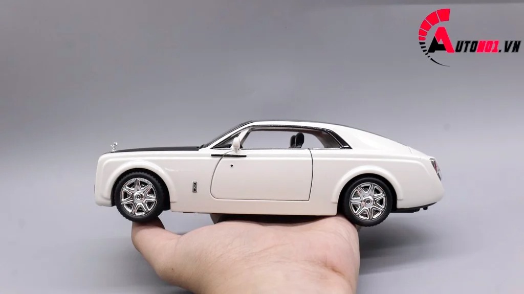 MÔ HÌNH XE ROLLS ROYCE SWEPTAIL WHITE BLACK 1:24 XLG 7657
