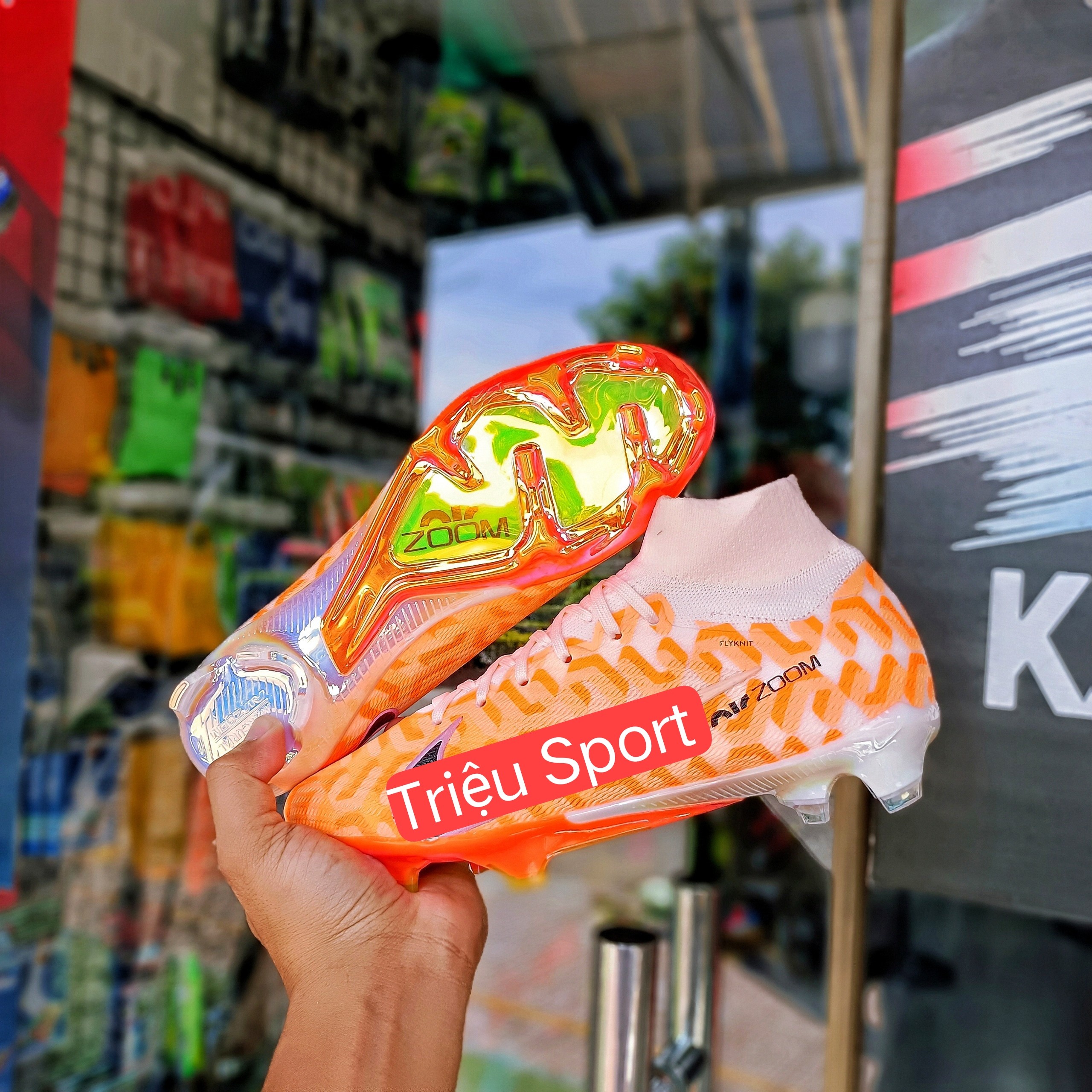 giày đá bóng mercurial superfly 9 elite fg ( tặng tất + hộp )