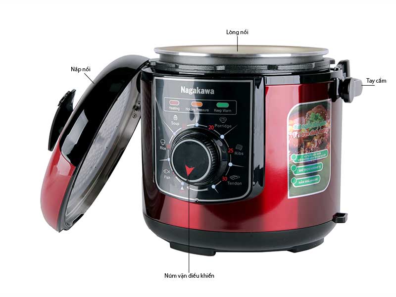 Nồi áp suất điện Nagakawa NAG0205