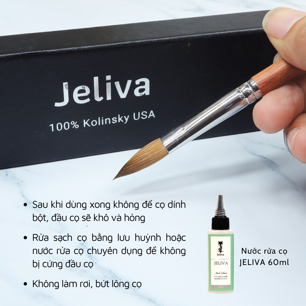 Cọ đắp bột lông chồn JELIVA NGHI THẢO