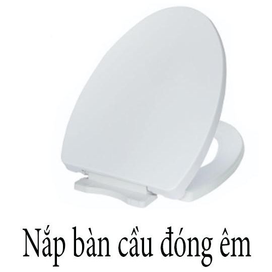 [HCM] Nắp Bồn Cầu Đóng Êm Nhựa Plastic Trắng Dày Dùng Cho Bồn Cầu VF-2010, VF-2011