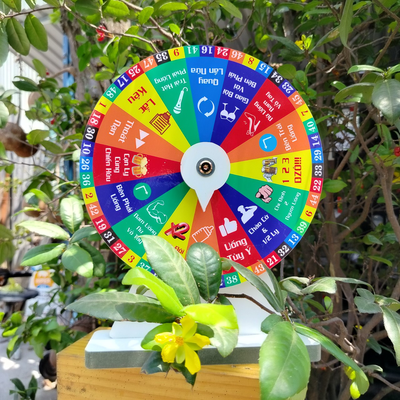 Vòng Quay May Mắn (Nhậu Số 16 ô - Kt: 25cm x 35cm)