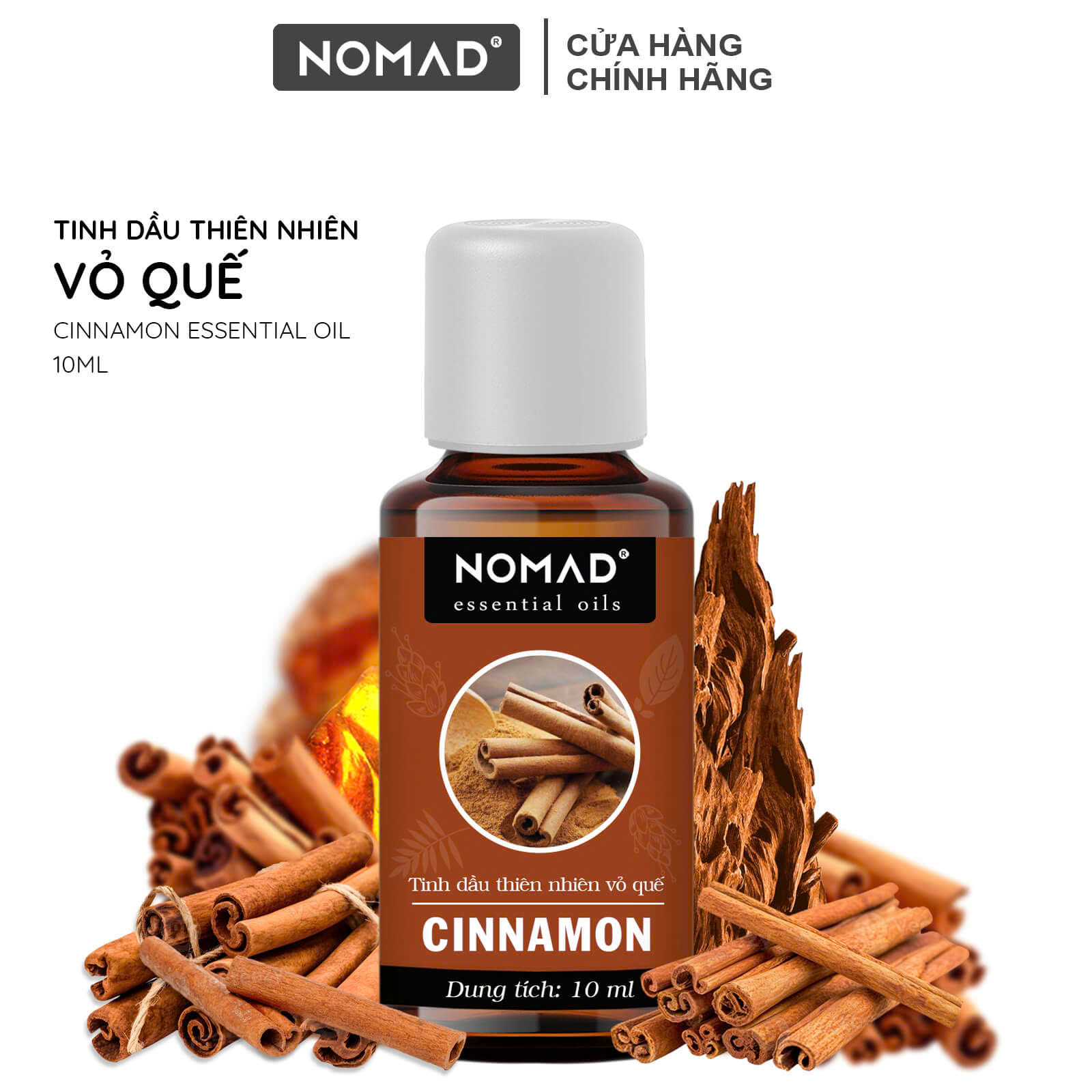 Tinh Dầu Quế Nguyên Chất Nomad Essential Oils Cinanmon