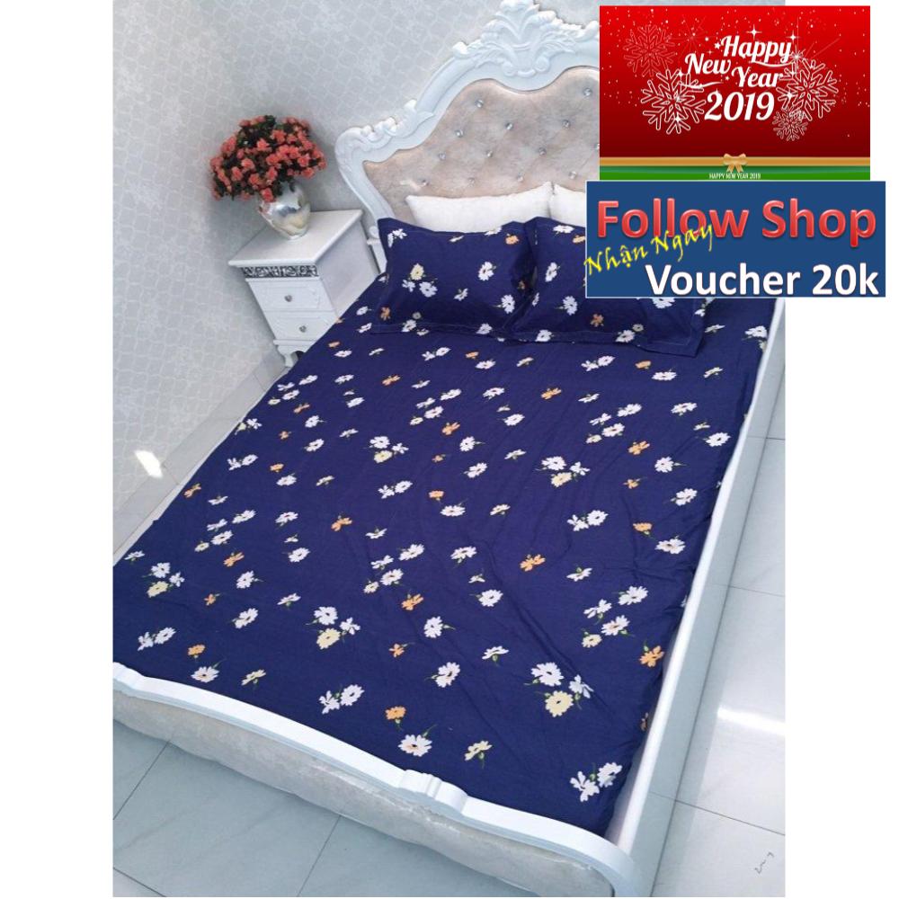 Bộ ga chun và 2 áo gối mỏng dành cho mùa hè ( Phù Hợp Nệm 1m8x2m) (revatot)