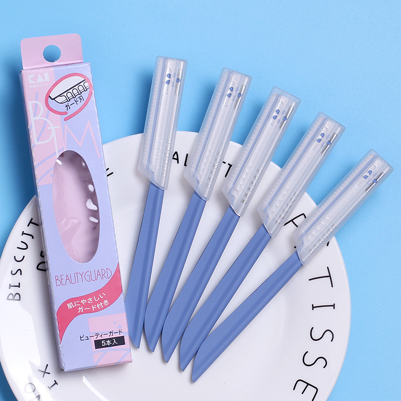 Set 5 dao cạo cho nữ KAI (có lớp bảo vệ) Hàng Nhật Chính Hãng