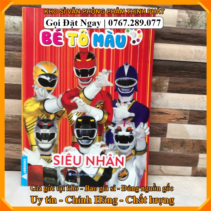 tập tô  màu siêu nhân