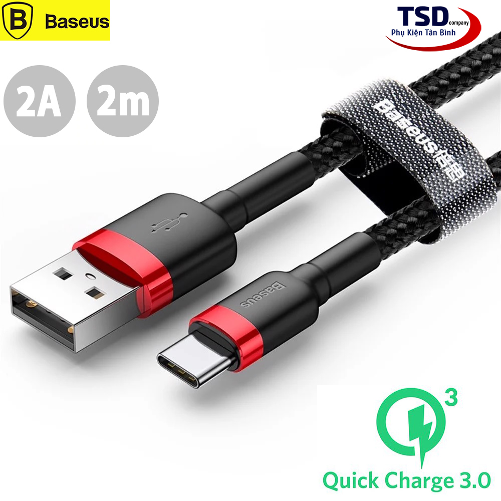 Baseus Cafule Quick Charge Cable 2M (iPhone, TypeC, Micro)