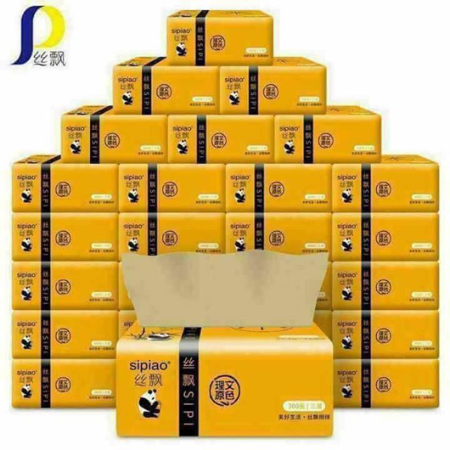 THÙNG 30 GÓI GIẤY ĂN GẤU TRÚC SIPIAO
