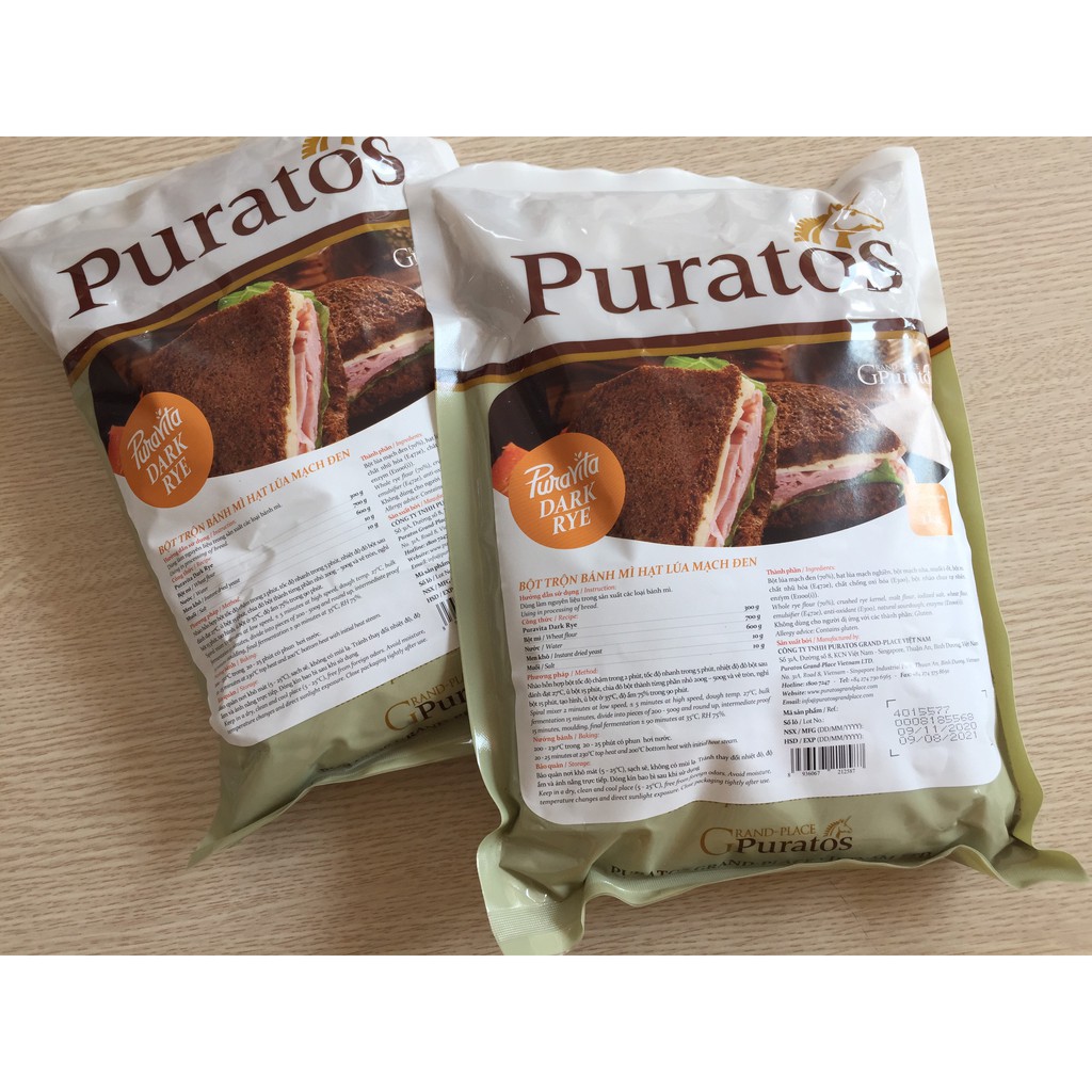 Bột Trộn Bánh Mì Lúa Mạch Đen Puratos 1Kg