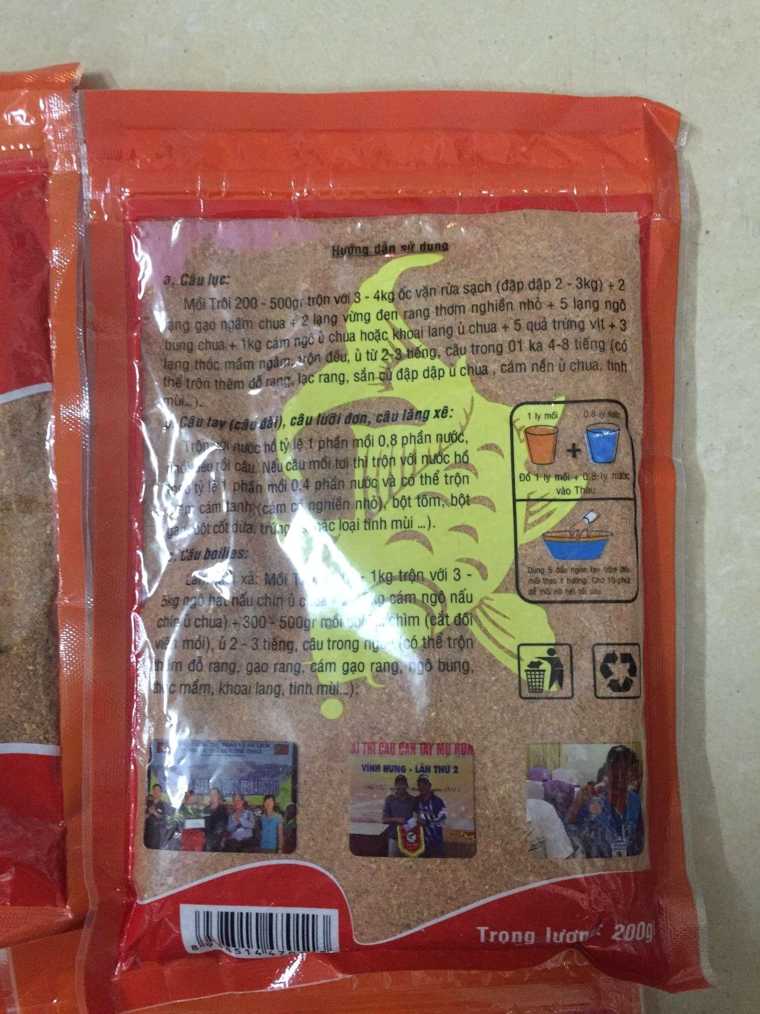 Mồi câu cá Trôi Hùng Vương (200gram)