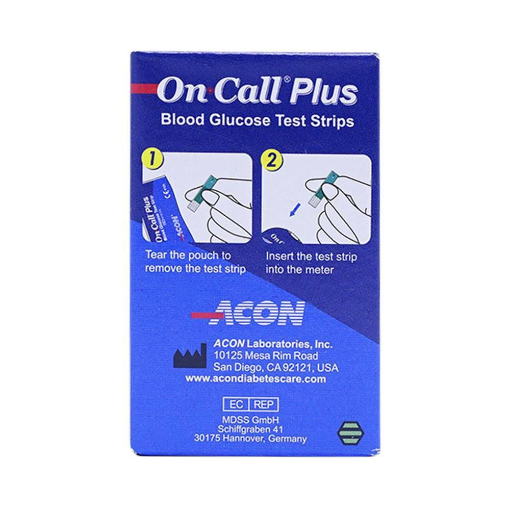 Que thử đường huyết Acon On-Call Plus Blood Glucose Test Strips