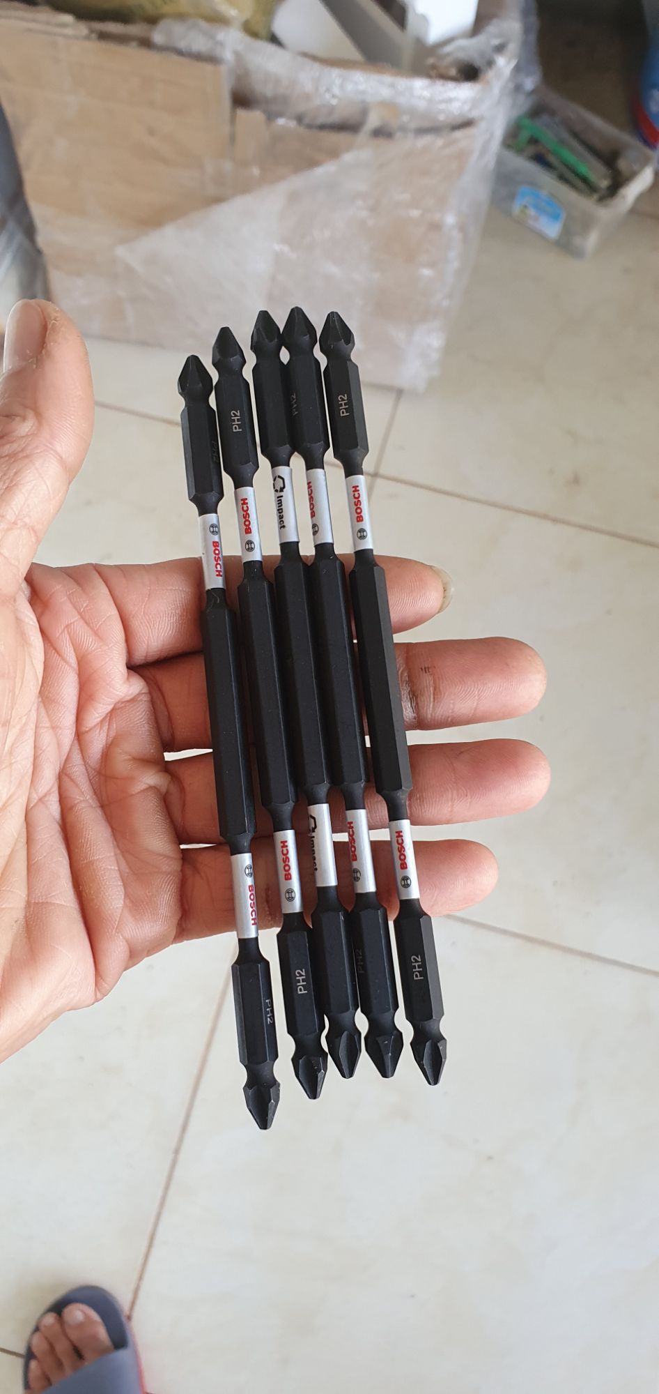 Mũi Vít  PH2 2 Đầu Chân Ngắn Dài 150mm