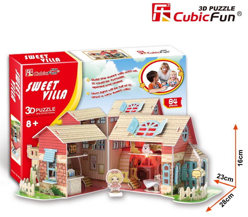 Mô hình giấy 3D CubicFun - Sweet Villa - P615h