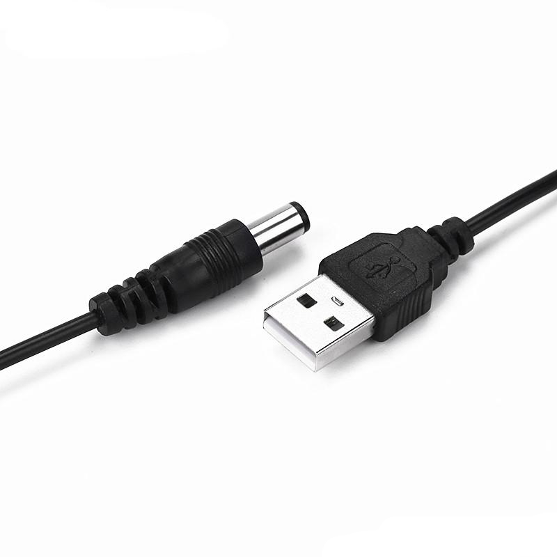 Cáp Chuyển USB ra 5V cổng tròn - Jack DC 5.5*2.1mm