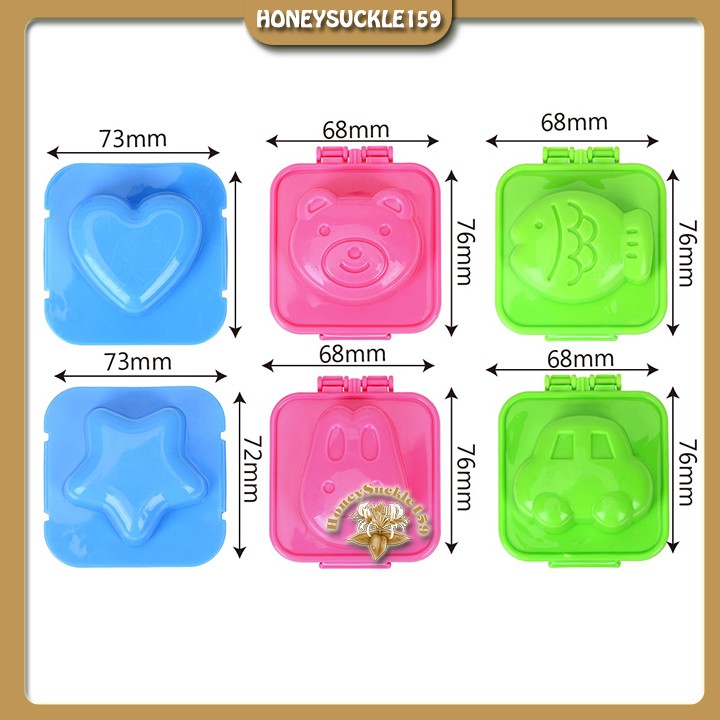 Khuôn Bento Ép Trứng, Ép Cơm, Bánh Dẻo,...Tự Chọn