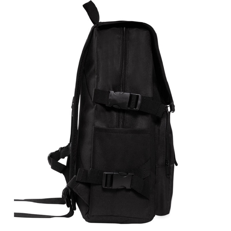 Balo nữ học sinh đi học màu đen DKMV Basic Rubber Tag Backpack | K-P16