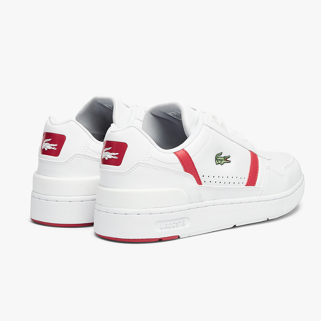 [FreeshipMAX] Giày Lacoste T-Clip 0721 – Trắng/Đỏ