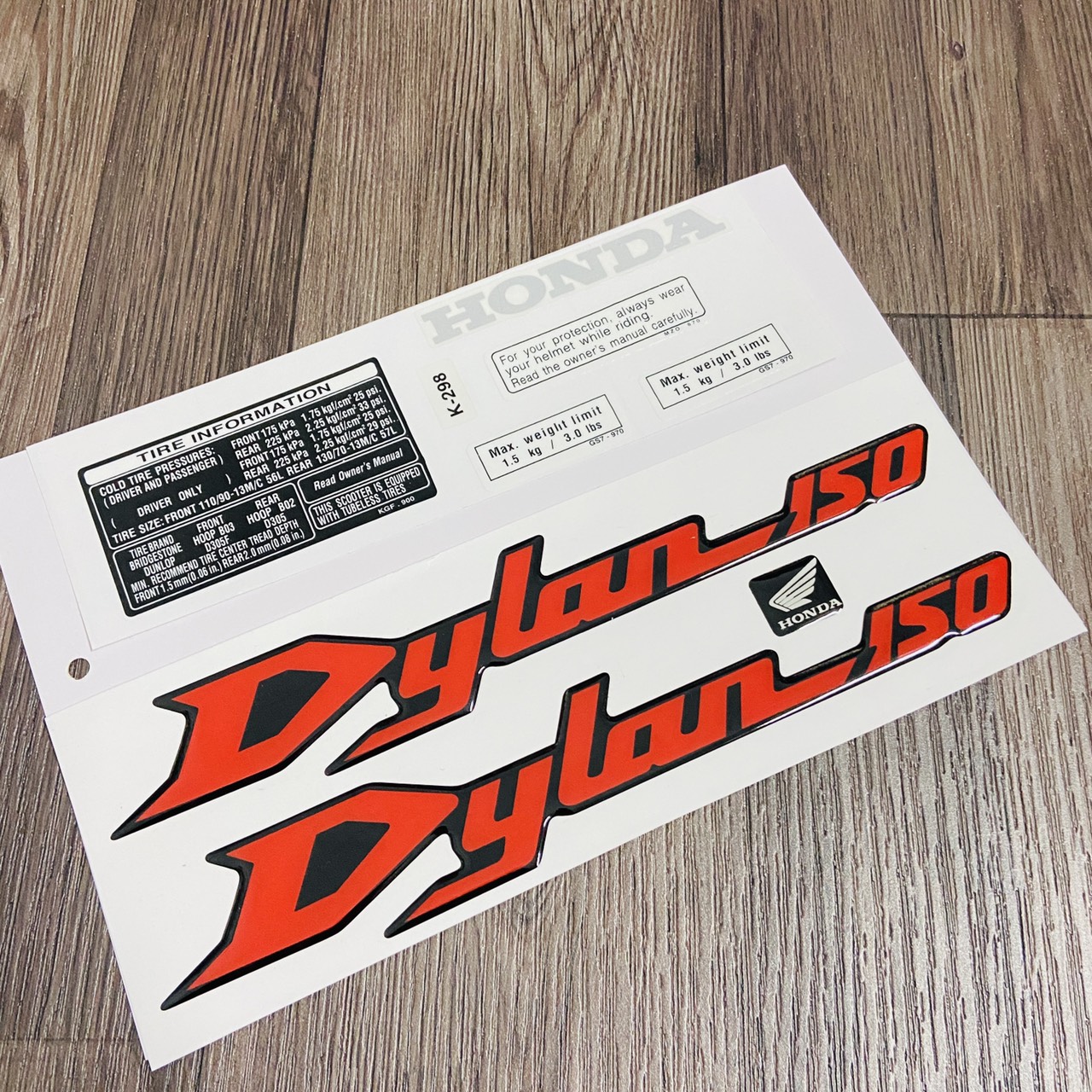 [DYLAN ĐỎ) TEM DÁN XE DYLAN 150CC CAO CẤP NHƯ TEM ZIN (CÓ THÔNG SỐ CỦA XE)